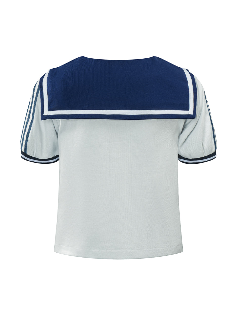 Italia Sailor Collar Bow Cropped Remake Top