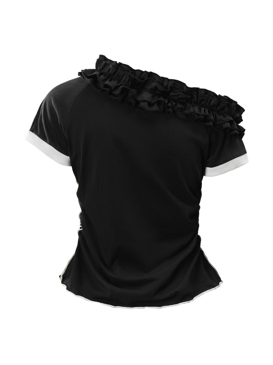 Adidas Ruffle Off-Shoulder Ballet Remake Top