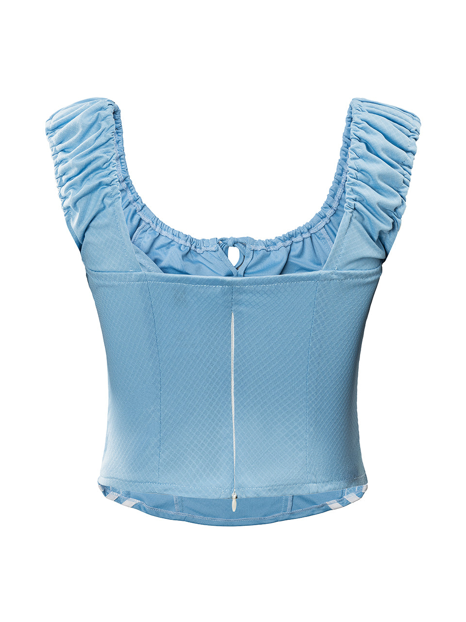 Argentina No.10 Corset Tie Front Remake Crop Top