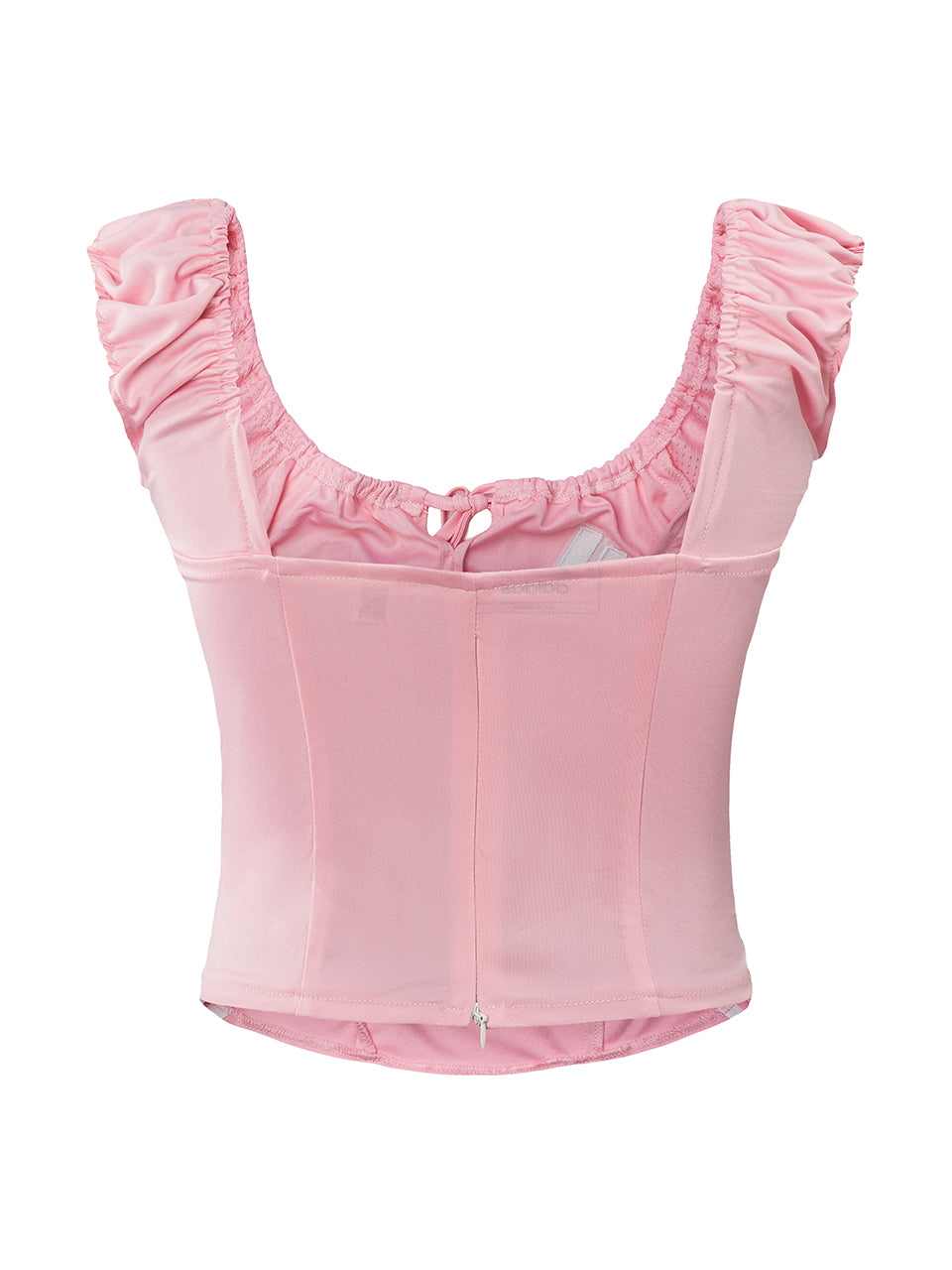 Japan No.10 Corset Tie Front Remake Crop Top