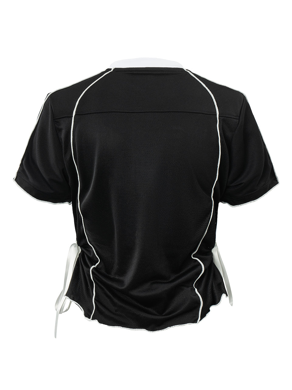 USA No.10 Side Ribbon Drawstring Cropped Remake Top