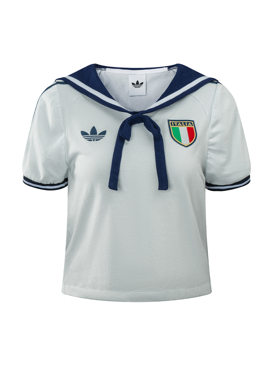 Italia Sailor Collar Bow Cropped Remake Top