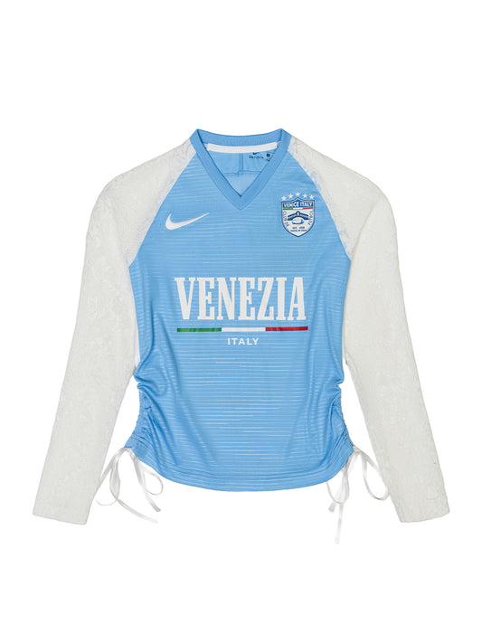 Venezia Lace Sleeve Remake Jersey Top