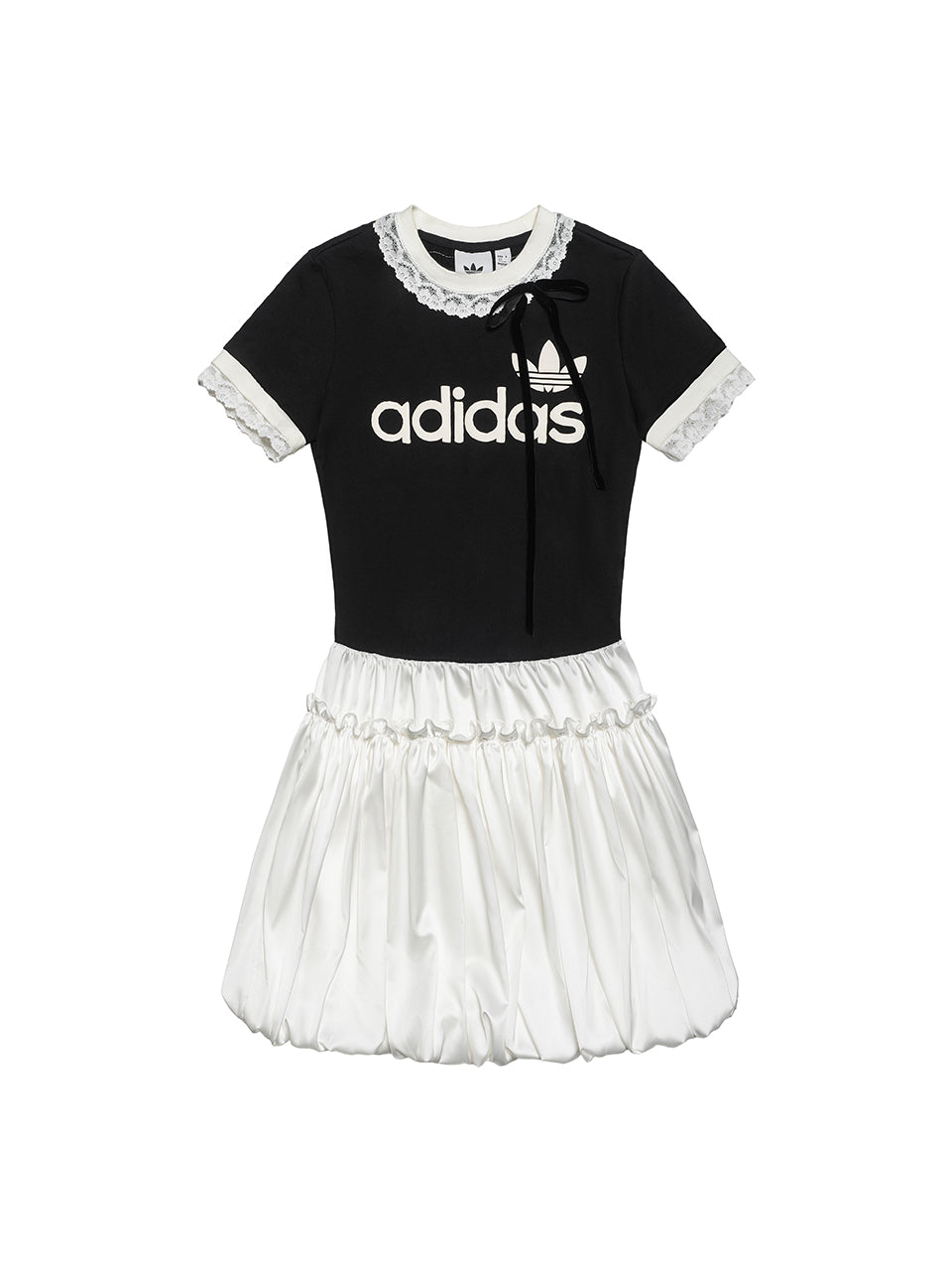 Adidas Lace Collar Bubble Hem Remake Mini Dress