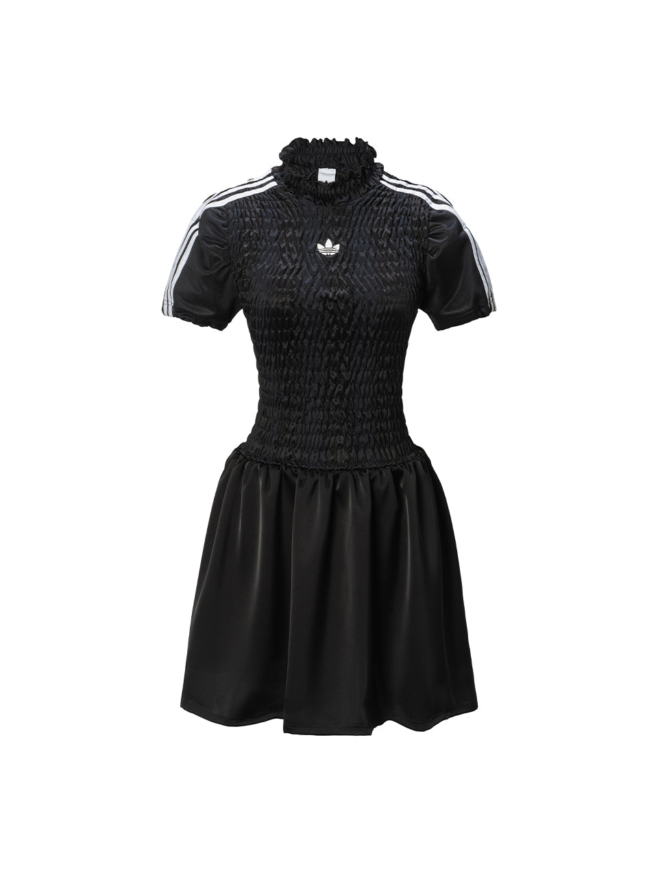 Adidas Smocked Satin Skirt Remake Mini Dress